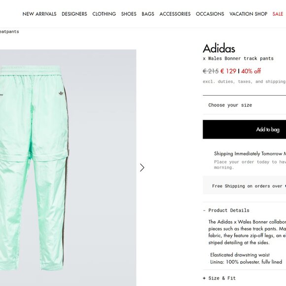 Adidas x Wales Bonner track pants - Picture 4 of 4